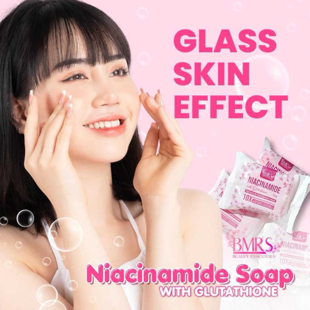 BMRS, Premium Brightening Soap Niacinamide+Glutathione 70g BMRS, Premium Brightening Soap Niacinamide+Glutathione 70g